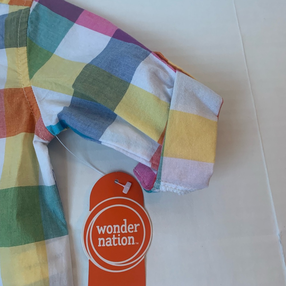 Infant Boys NWT WONDER NATION Dress Shirt 12 mths - Picture 3 of 7